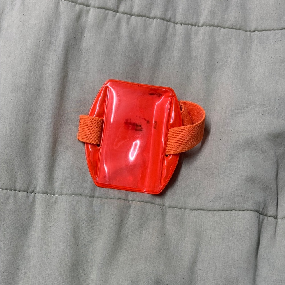 Orange Wearable Wristband Card Holder